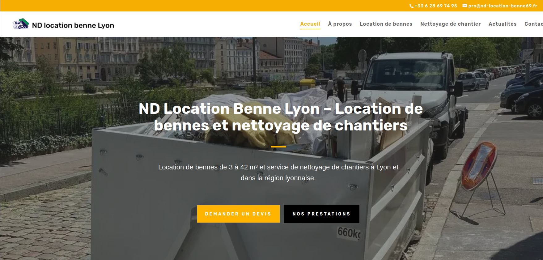 Localisation du site